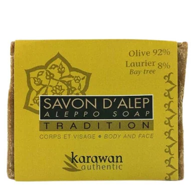 Savon Alep Traditionnel 8% Huile Laurier - KARAWAN