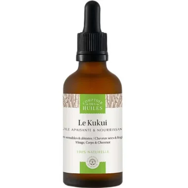 Huile de Kukui Visage Bio - Peau Squameuse - COMPTOIR des Huiles