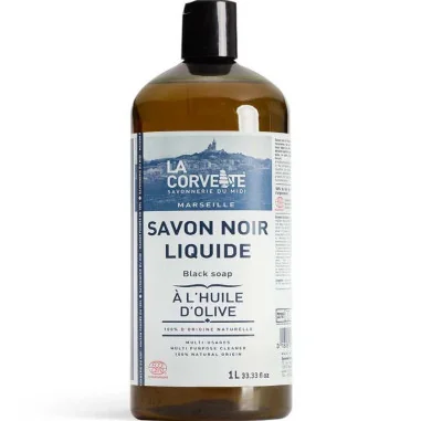 Savon Noir Ménager Liquide à l'Huile d'Olive - LA CORVETTE