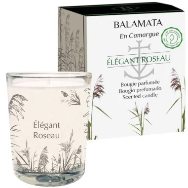 Bougie Parfumée Aquatique Élégant Roseau - BALAMATA