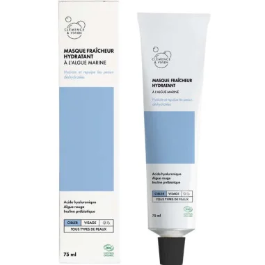 Masque Fraîcheur Hydratant aux Algues Bio - CLÉMENCE & VIVIEN