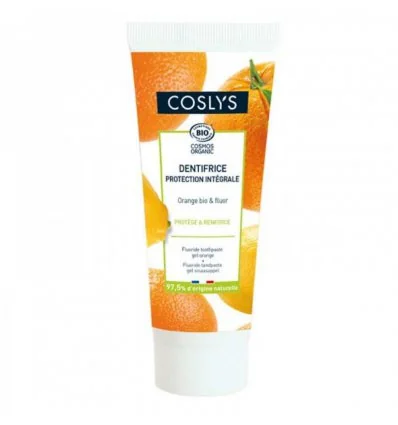 Dentifrice Orange et Fluor Bio Protection Intégrale - COSLYS