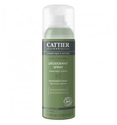 CATTIER Homme - Déodorant Spray Bio Safe-Control
