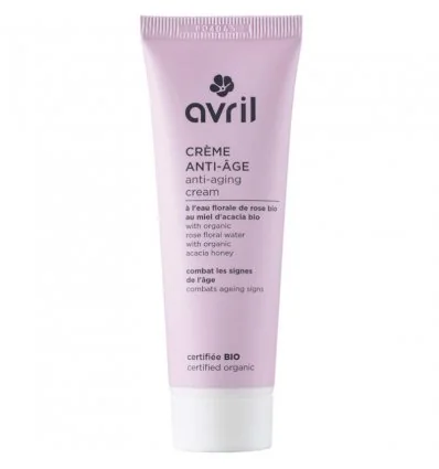 Crème Anti-Âge AVRIL à l'Eau Florale de Rose Bio