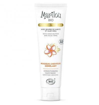 Masque Cheveux Démêlant MARILOU BIO à l'Huile de Monoï