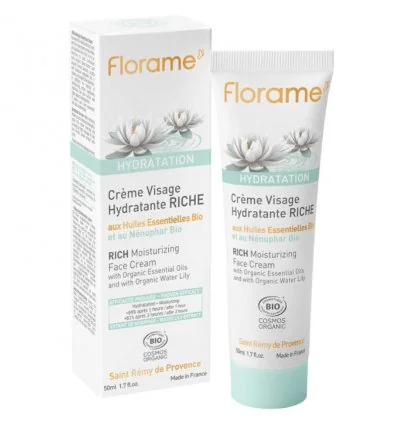 Crème Visage Hydratante Riche Bio | FLORAME Hydratation