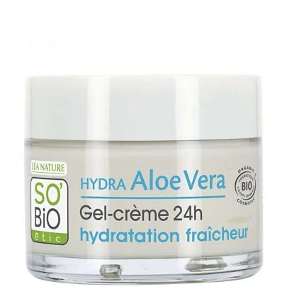 Gel-Crème 24H Hydratation Fraîcheur "Hydra Aloé Véra" SO'Bio étic