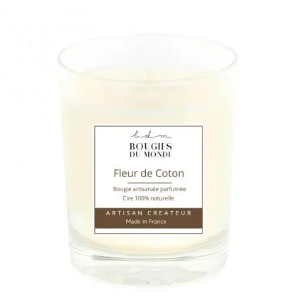 Bougie Fleur de Coton - BOUGIES du MONDE