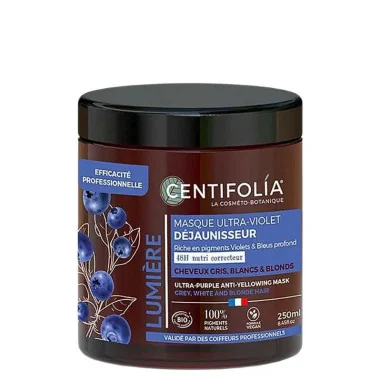 Masque Ultra-Violet Cheveux Bio - Déjaunisseur - CENTIFOLIA