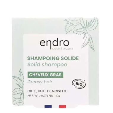 Shampoing Solide Sentier Vert Bio - Cheveux Gras - ENDRO Cosmétiques