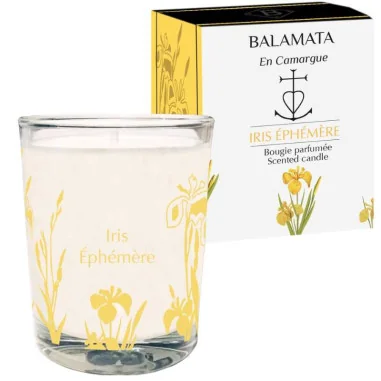 Bougie Parfum Iris Éphémère - Poudrée Florale - BALAMATA