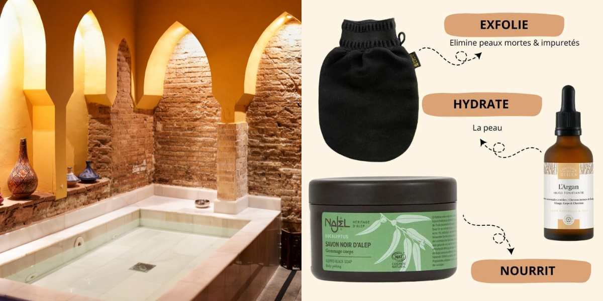 Gommage Savon Noir Hammam et Gant Kessa